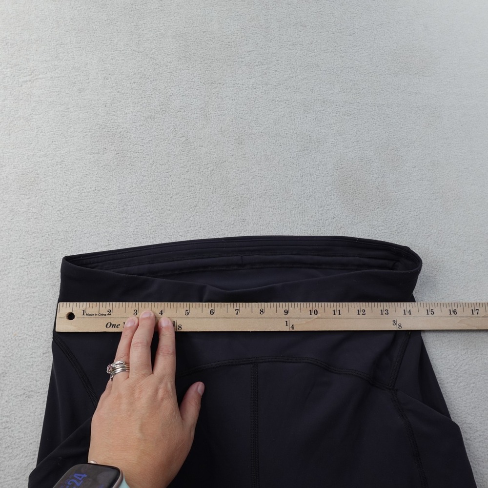 Lululemon Power Thru High Rise Tight 25 Womens 10 Black Pocket Yoga Gym Stretch - Picture 8 of 12